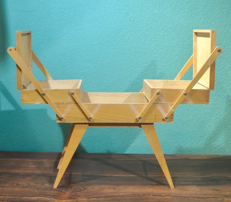 Pamono French Sewing Box with Removable Legs, 1960s