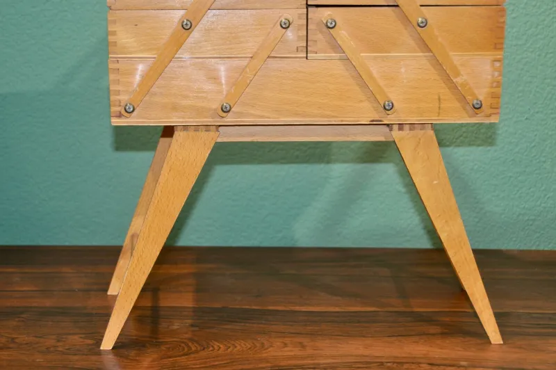 Pamono French Sewing Box with Removable Legs, 1960s