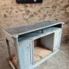 Clearance Pamono French Shop Counter in Oak and Zinc, 1900s