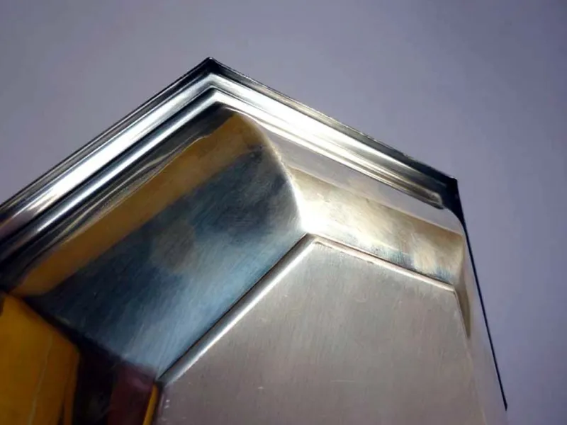 Pamono French Silver Tray from Christofle Fleuron, 1950s> Trays