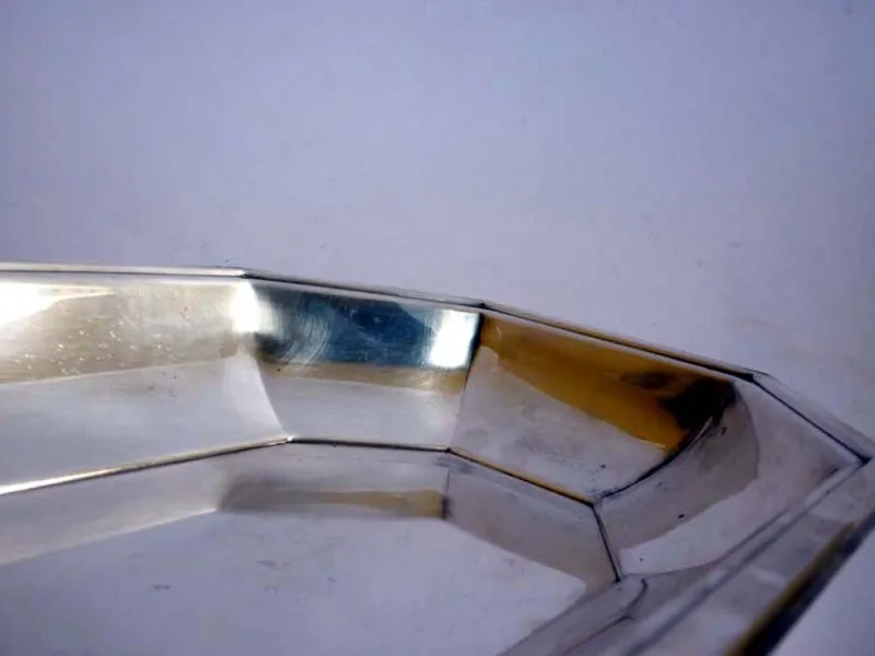 Pamono French Silver Tray from Christofle Fleuron, 1950s> Trays