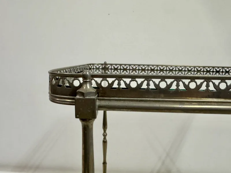 Pamono French Silvered Drinks Trolley, 1960s> Serving Bar Carts & Trolleys
