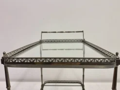 Pamono French Silvered Drinks Trolley, 1960s><noscript><img width=