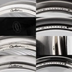 Pamono French Silver-Mounted Glass Ice Buckets & Champagne Cooler by Cartier, 1990s, Set of 3> Ice Buckets & Wine Coolers