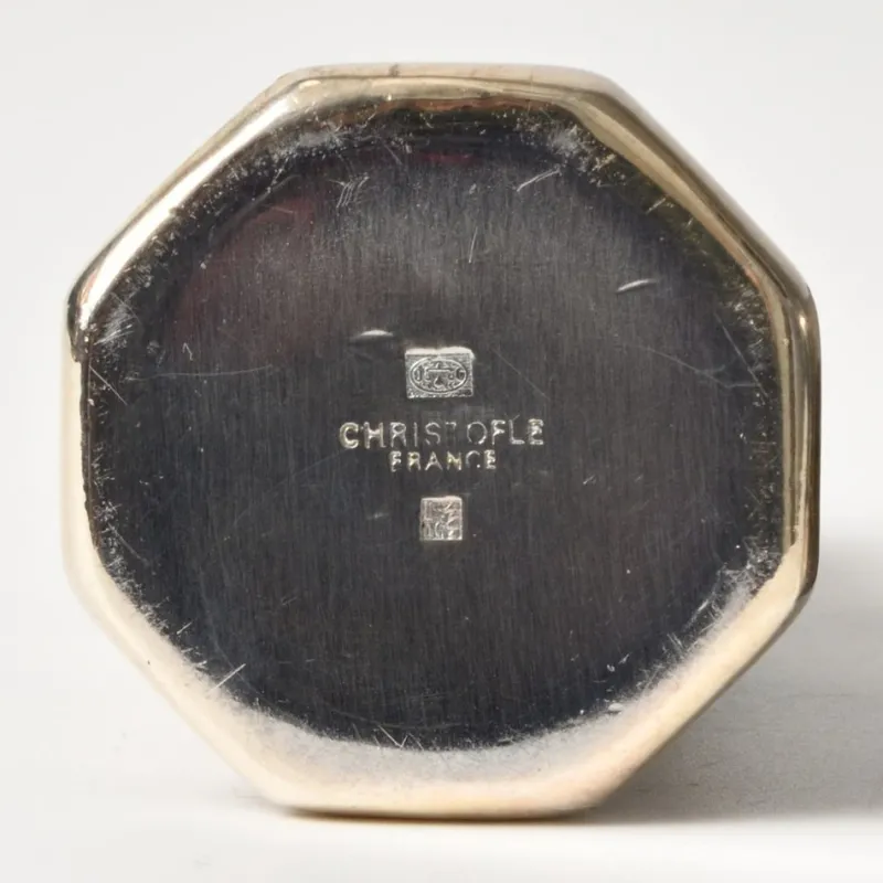 Pamono French Silver-Plated Salt and Pepper Shakers from Christofle, 1970s, Set of 2> Salt & Pepper Shakers