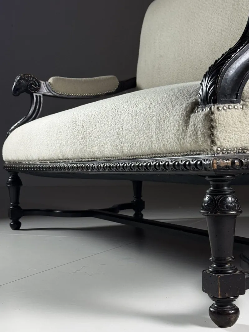 Pamono French Sofa with Ram Heads, 19th Century> Couches & Sofas