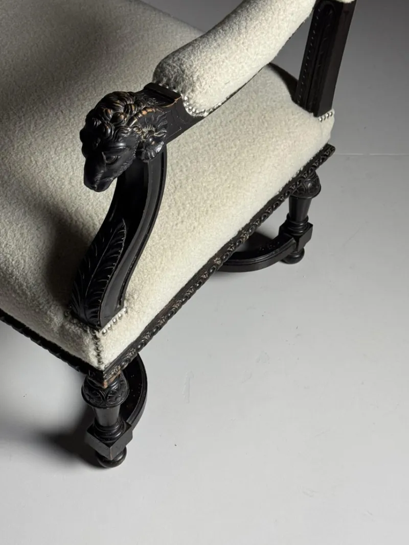 Pamono French Sofa with Ram Heads, 19th Century> Couches & Sofas