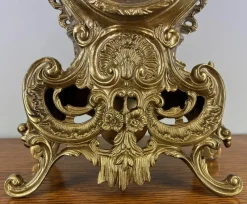 Hot Pamono French Style Clock in Gilt Brass