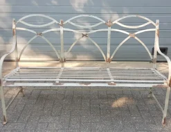 Outlet Pamono French Style Wrought Iron Garden Bench