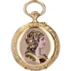 Hot Pamono French 20th Century 18 Karat Yellow Gold Enamelled Pocket Watch, 1890s