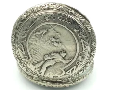 Pamono French Tribaudeau Besançon Pocket Watch in Nickel Silver Case, 1900s><noscript><img width=