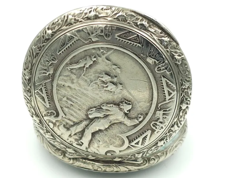 Pamono French Tribaudeau Besançon Pocket Watch in Nickel Silver Case, 1900s> Watches