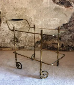 Pamono French Trolley in the style of Maison Bagués> Serving Bar Carts & Trolleys