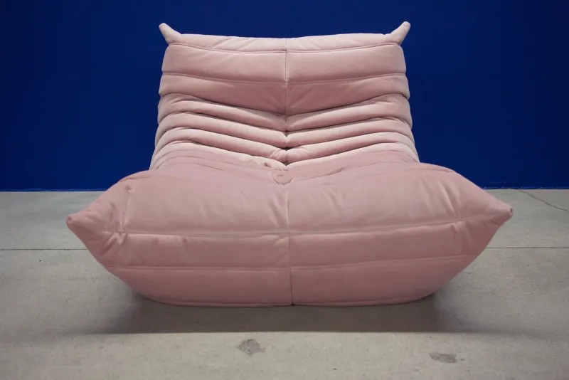 Online Pamono French Velvet Living Room Set by Michel Ducaroy for Ligne Roset, 1970s, Set of 3