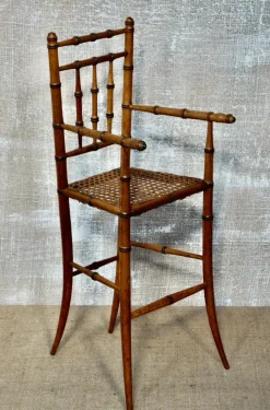 Online Pamono French Victorian Faux Bamboo Dolls Highchair