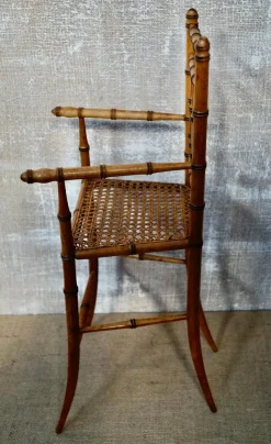 Online Pamono French Victorian Faux Bamboo Dolls Highchair