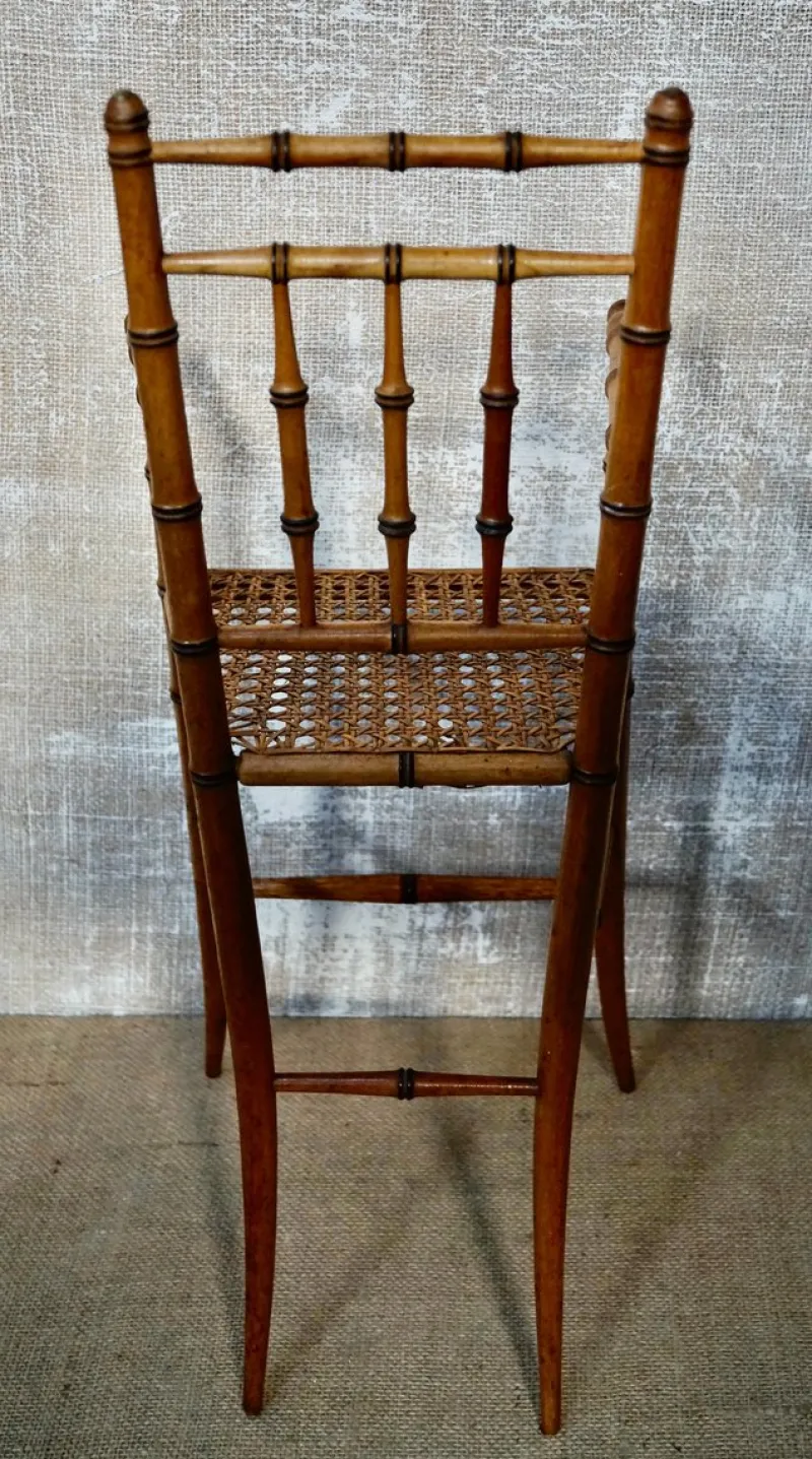 Online Pamono French Victorian Faux Bamboo Dolls Highchair
