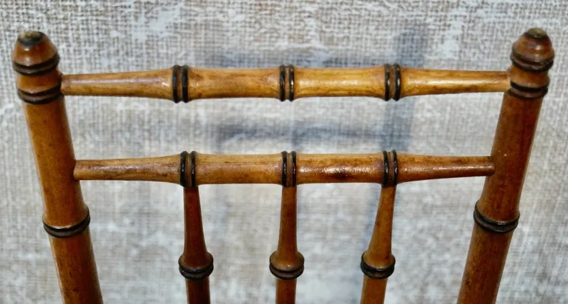 Online Pamono French Victorian Faux Bamboo Dolls Highchair