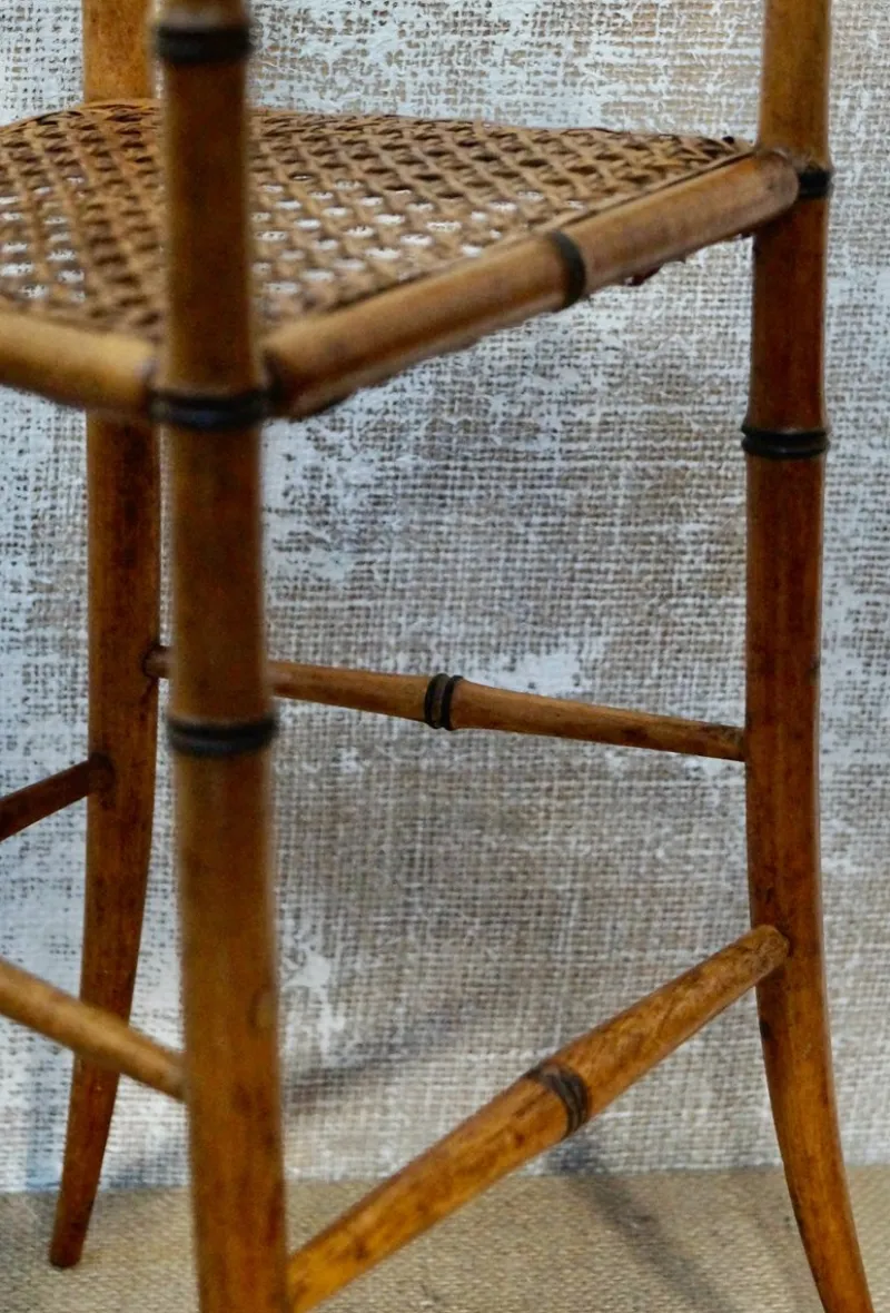 Online Pamono French Victorian Faux Bamboo Dolls Highchair
