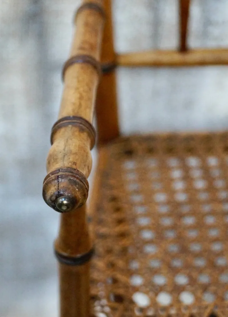Online Pamono French Victorian Faux Bamboo Dolls Highchair