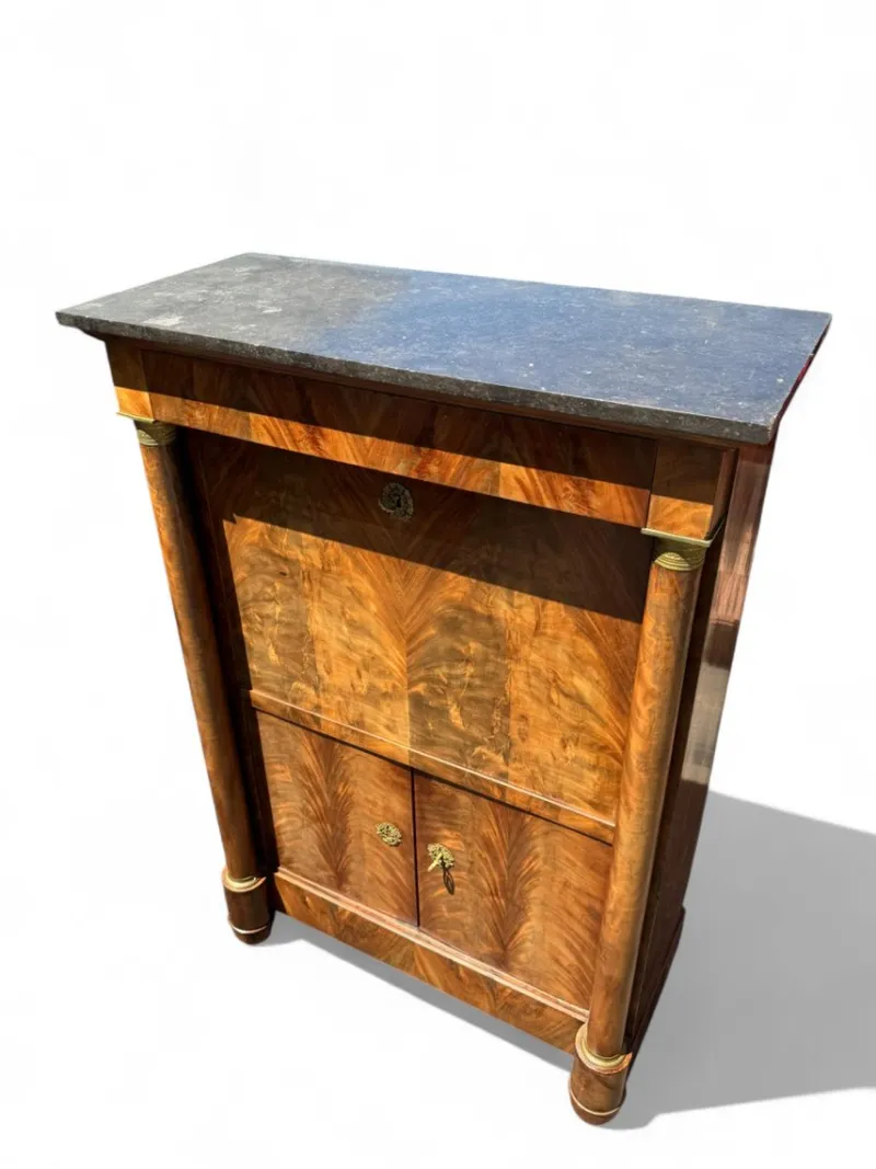 Sale Pamono French Walnut and Mahogany Secretaire, 1830