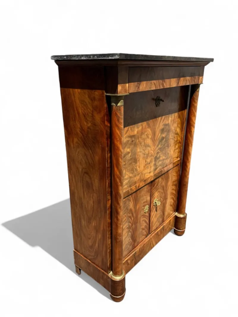 Sale Pamono French Walnut and Mahogany Secretaire, 1830