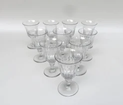 Pamono French Wine Glasses, 1890, Set of 10> Glassware