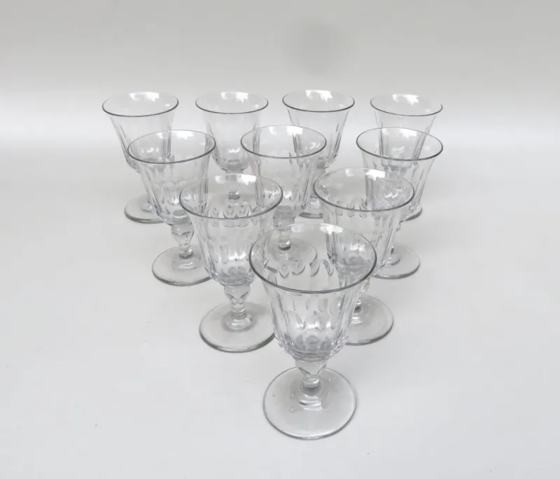 Pamono French Wine Glasses, 1890, Set of 10> Glassware