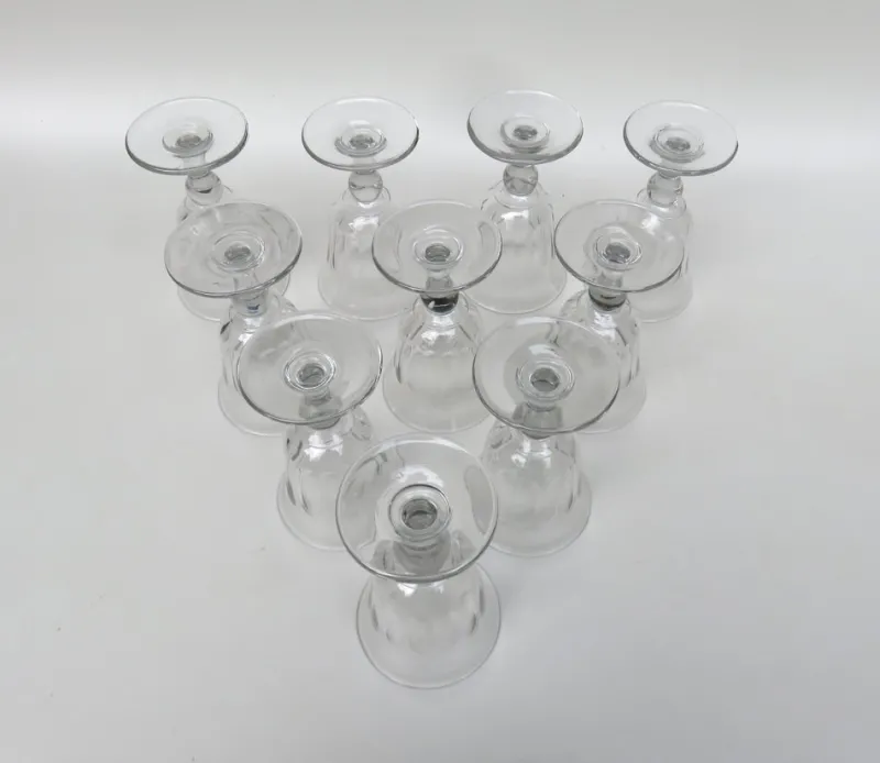 Pamono French Wine Glasses, 1890, Set of 10> Glassware