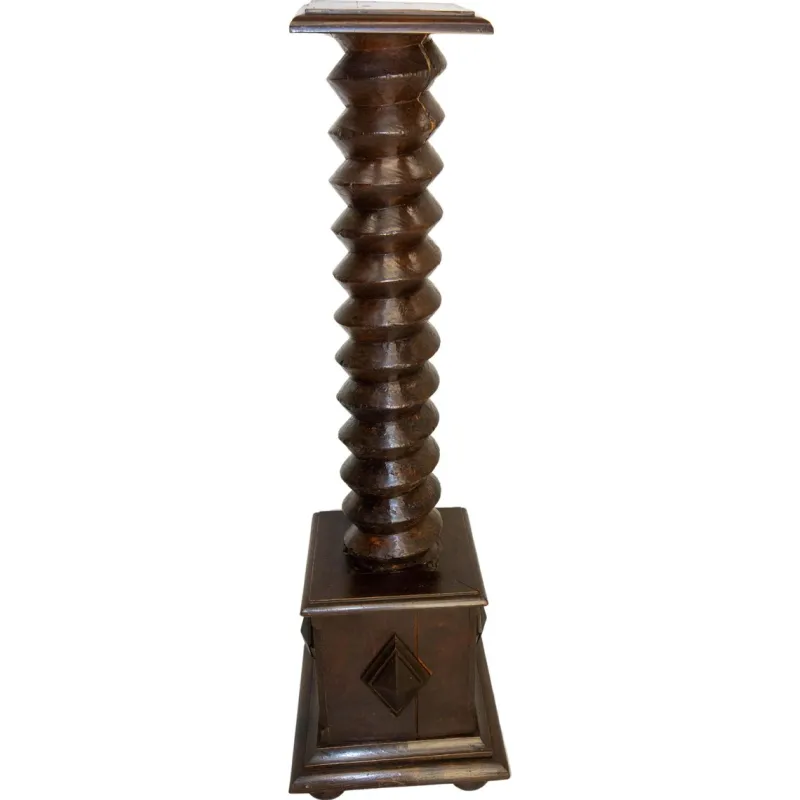Outlet Pamono French Wine Press Screw Pedestal, 19th Century
