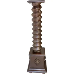 Pamono French Wine Press Screw Pedestal, 19th Century> Pedestals And Columns