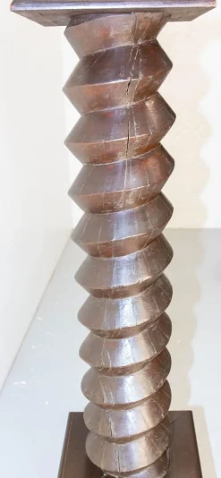 Pamono French Wine Press Screw Pedestal, 19th Century><noscript><img width=