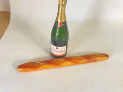 Hot Pamono French Wood Bread Knife with Cover, 20th Century, Set of 2
