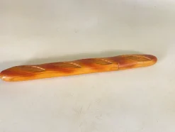 Hot Pamono French Wood Bread Knife with Cover, 20th Century, Set of 2