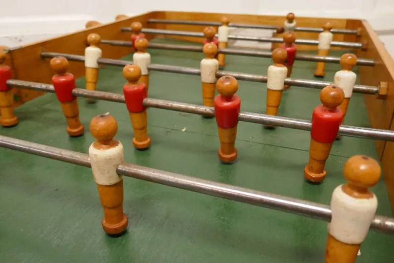 Discount Pamono French Wooden Table Top Football Game, 1930