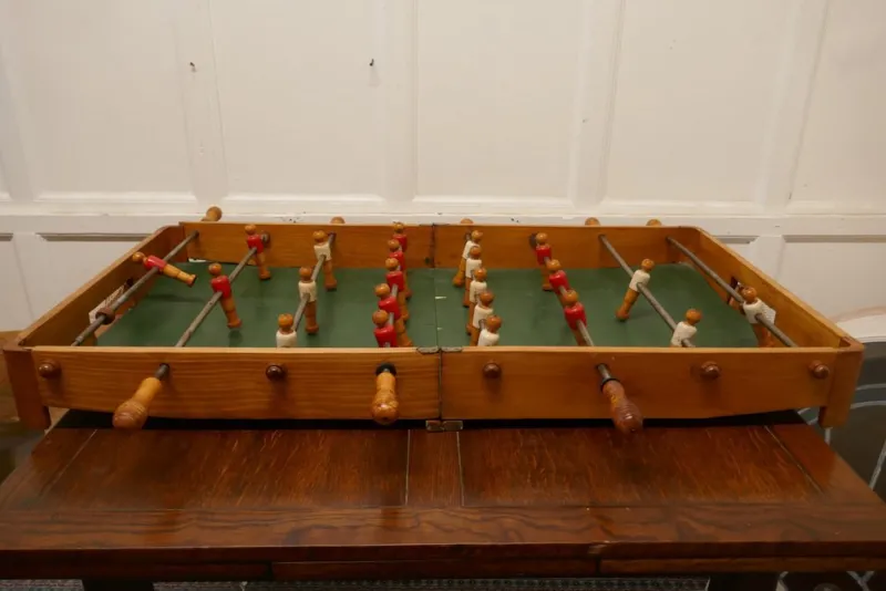 Discount Pamono French Wooden Table Top Football Game, 1930