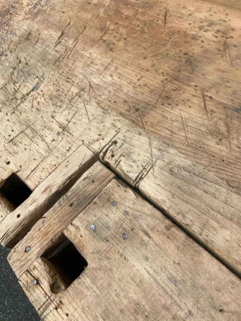 Pamono French Workshop Table, 1890s> Worktables & Workbenches