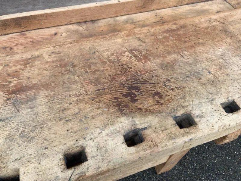 Pamono French Workshop Table, 1890s> Worktables & Workbenches