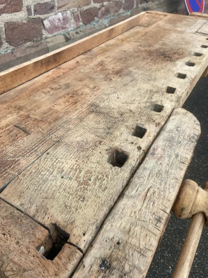 Pamono French Workshop Table, 1890s> Worktables & Workbenches