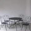 Pamono French Wrought Iron Garden Dining Set, 1950s, Set of 5> Garden Seating