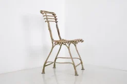 Sale Pamono French Wrought Iron Garden Chair from Arras, 1900s