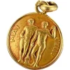 Sale Pamono French Zodiac Gemini Starsign 18k Yellow Gold Charm Pendant, 1940s