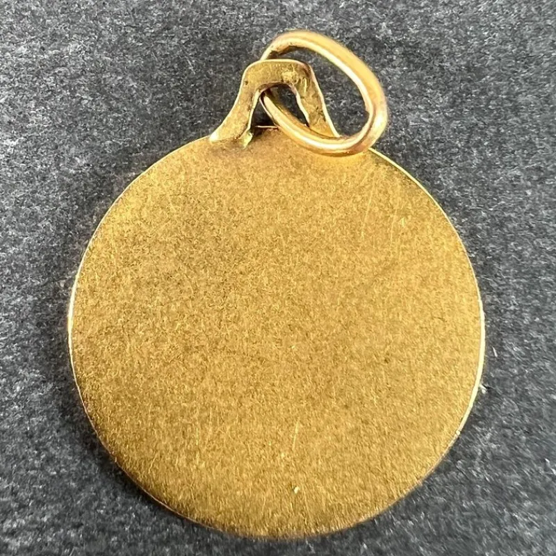 Pamono French Zodiac Leo Starsign 18k Yellow Gold Charm Medal Pendant, 1970s> Necklaces