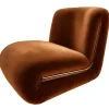Pamono Frenesí Lounge Chair in Brown Velvet from Moanne> Seating