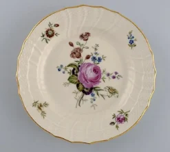 Online Pamono Frijsenborg Lunch Plates in Hand-Painted Porcelain from Royal Copenhagen, 1950s, Set of 5