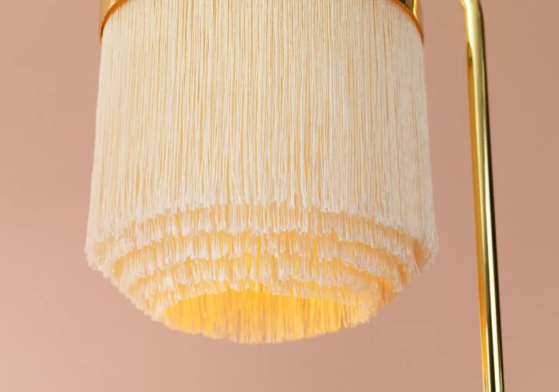 Outlet Pamono Fringe Cream White Floor Lamp by Warm Nordic