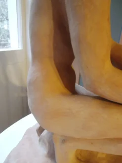 Pamono Fritz Klimsch, Art Deco Nude Crouching Woman, 1920s, Terracotta><noscript><img width=