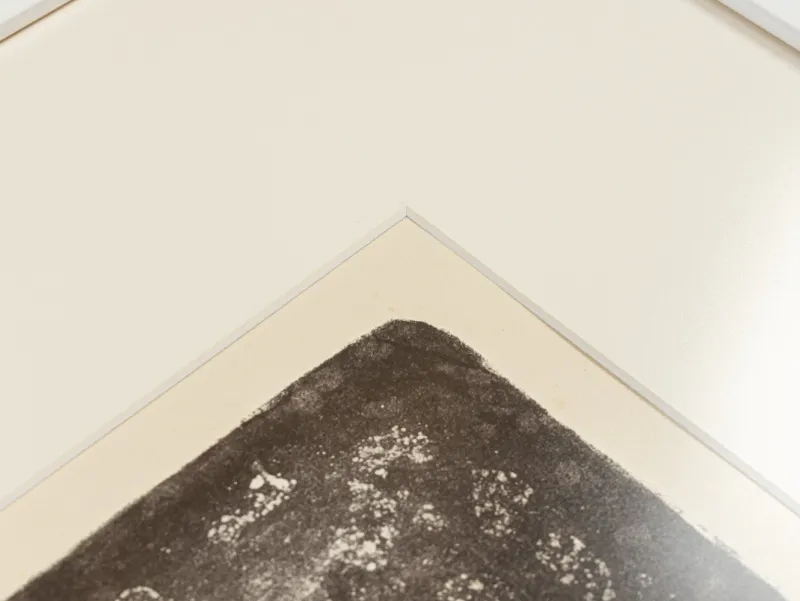 Pamono Fritz Kronenberg, Girl with Flower in Her Hair, 1950, Black & White Lithograph, Framed> Mid-Century