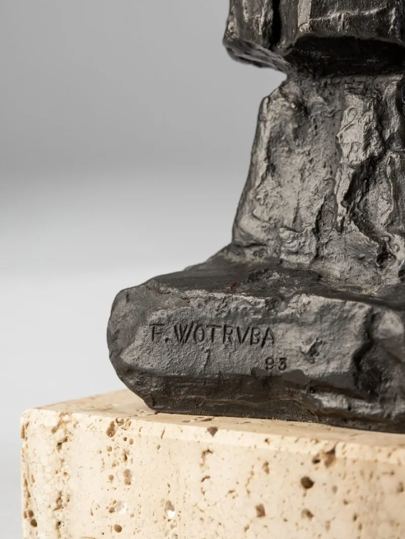 Pamono Fritz Wotruba, Kopf, Bronze Sculpture, 1958> Abstraction|Mid-Century
