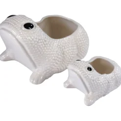 Outlet Pamono Frog Planters by Jean Roger, Set of 2